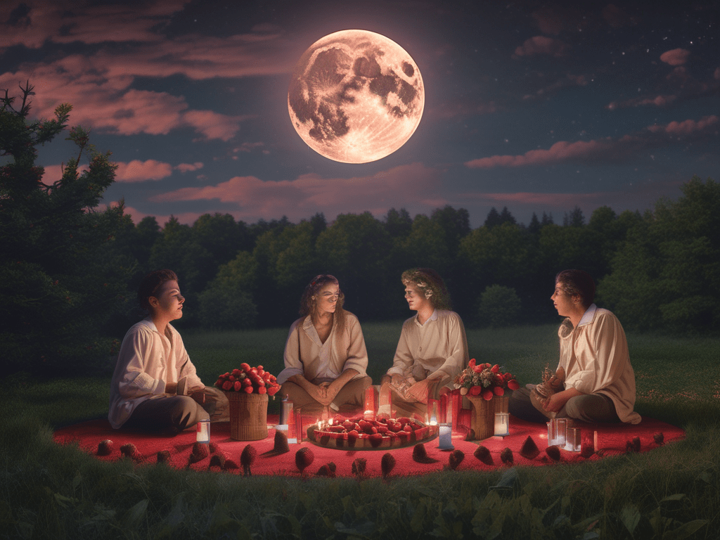 Celebrating the Strawberry Full Moon and Litha: Rituals and&nbsp;Significance