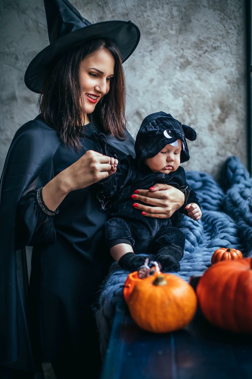 woman in a witch costume