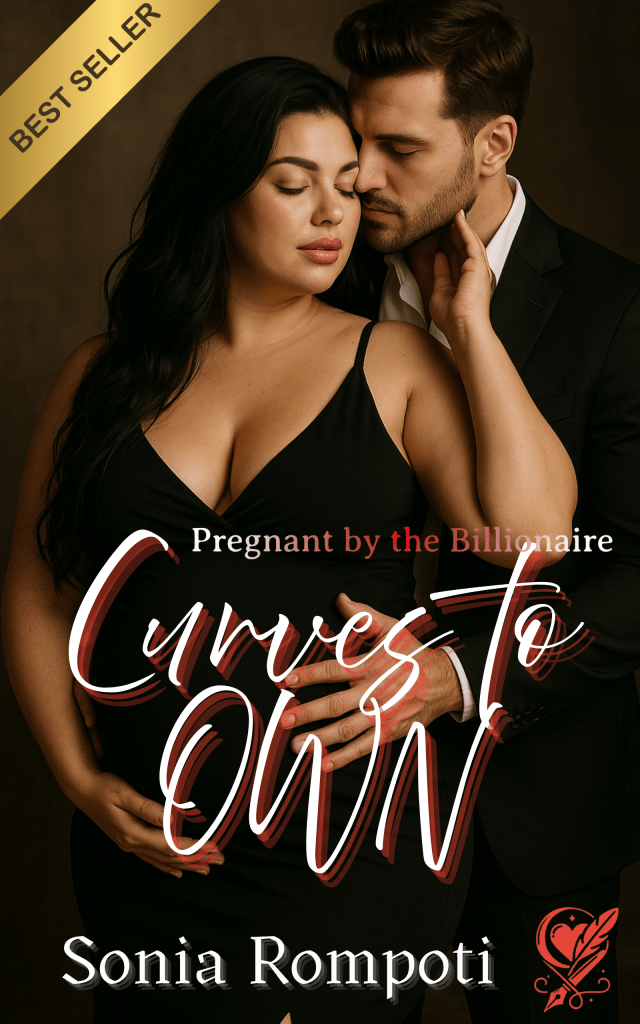 Book cover for 'Curves to Own' featuring a couple in an intimate pose, with the title prominently displayed and a 'Best Seller' banner.